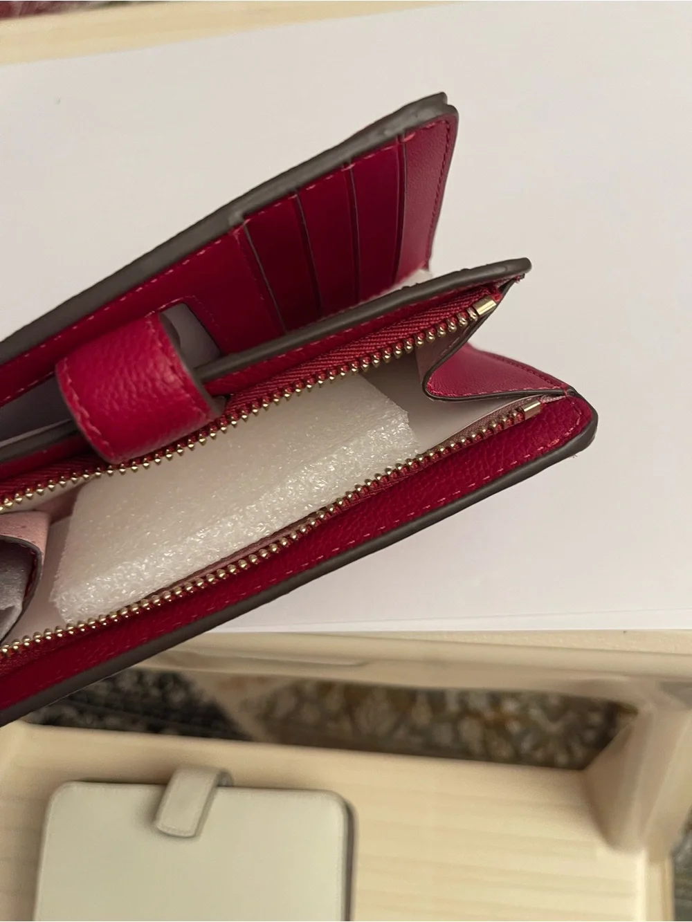 kate spade Deep Raspberry Leather Zip Around Wallet